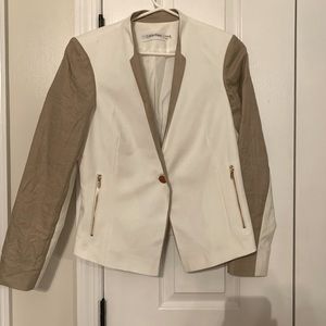 Beige & cream Linen blazer